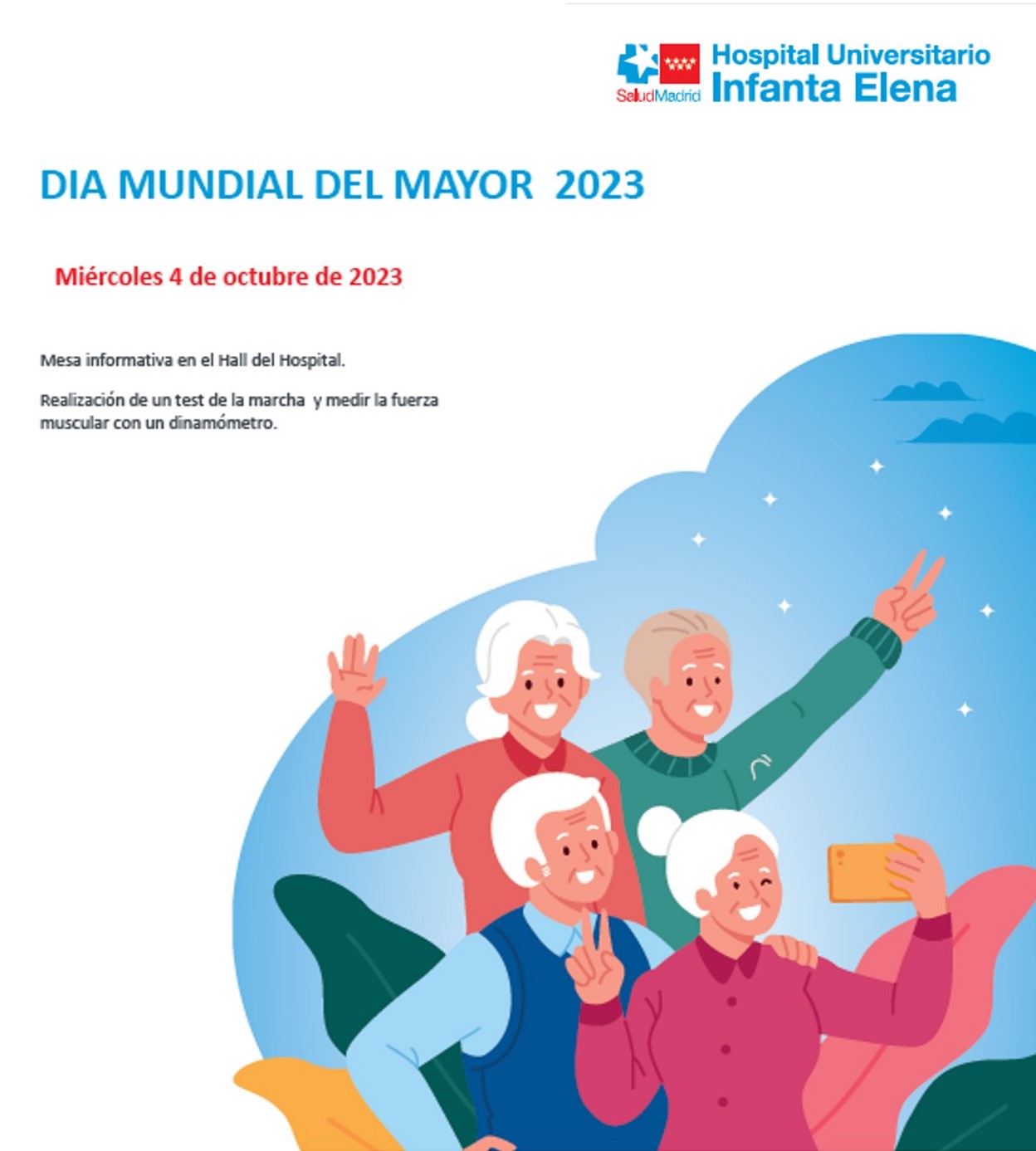 2023 10 13 Actividades realizadas en el HUIE con motivo del Día Mundial del Mayor