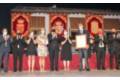 2020 07 30 Momento en el que el gerente y la directora médico del HUIE recogen la Medalla de Oro de la Villa de Valdemoro