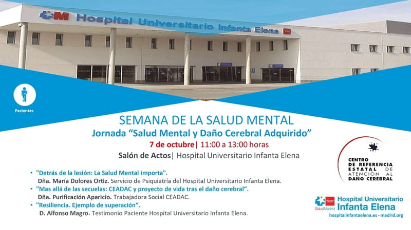 Semana de la Salud Mental. Jornada Salud Mental y Daño Cerebral Adquirido