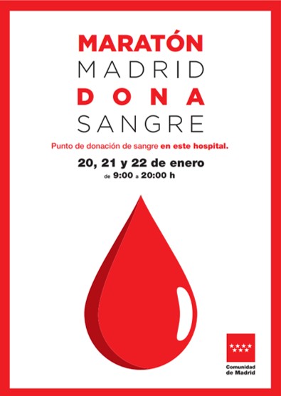 2022 01 19 Cartel Maratón simultáneo de donación de sangre